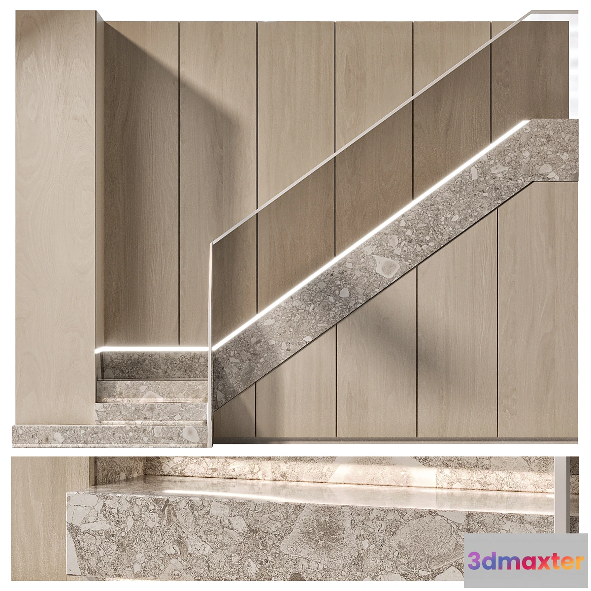 1294725 - Stair modern 6 - No.2 3D Max