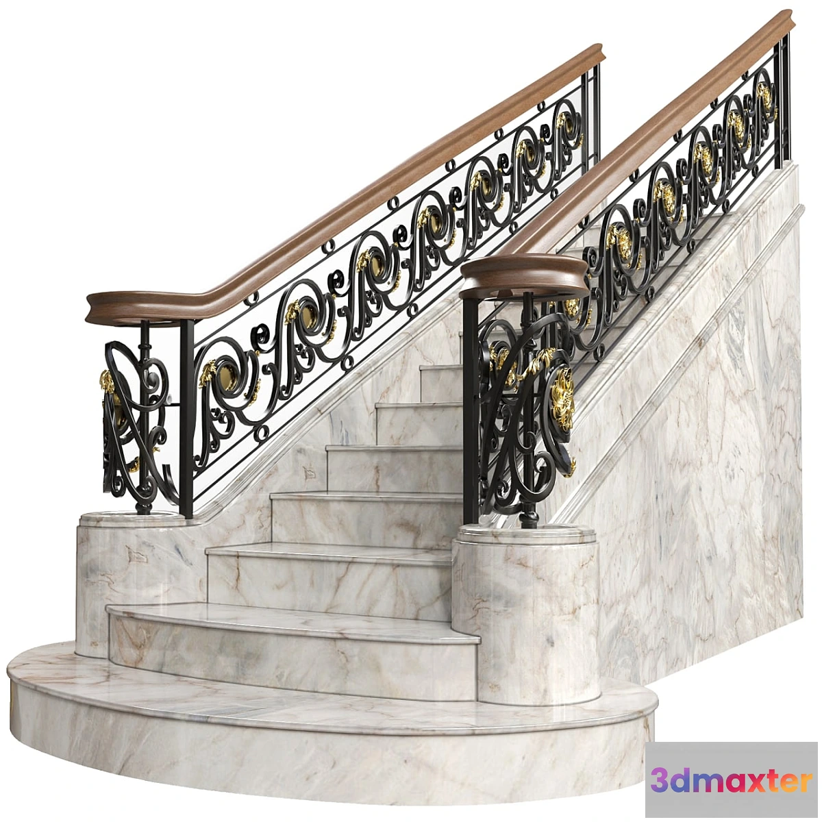 1299149 - Wrought iron railing Art. 72 3D Max