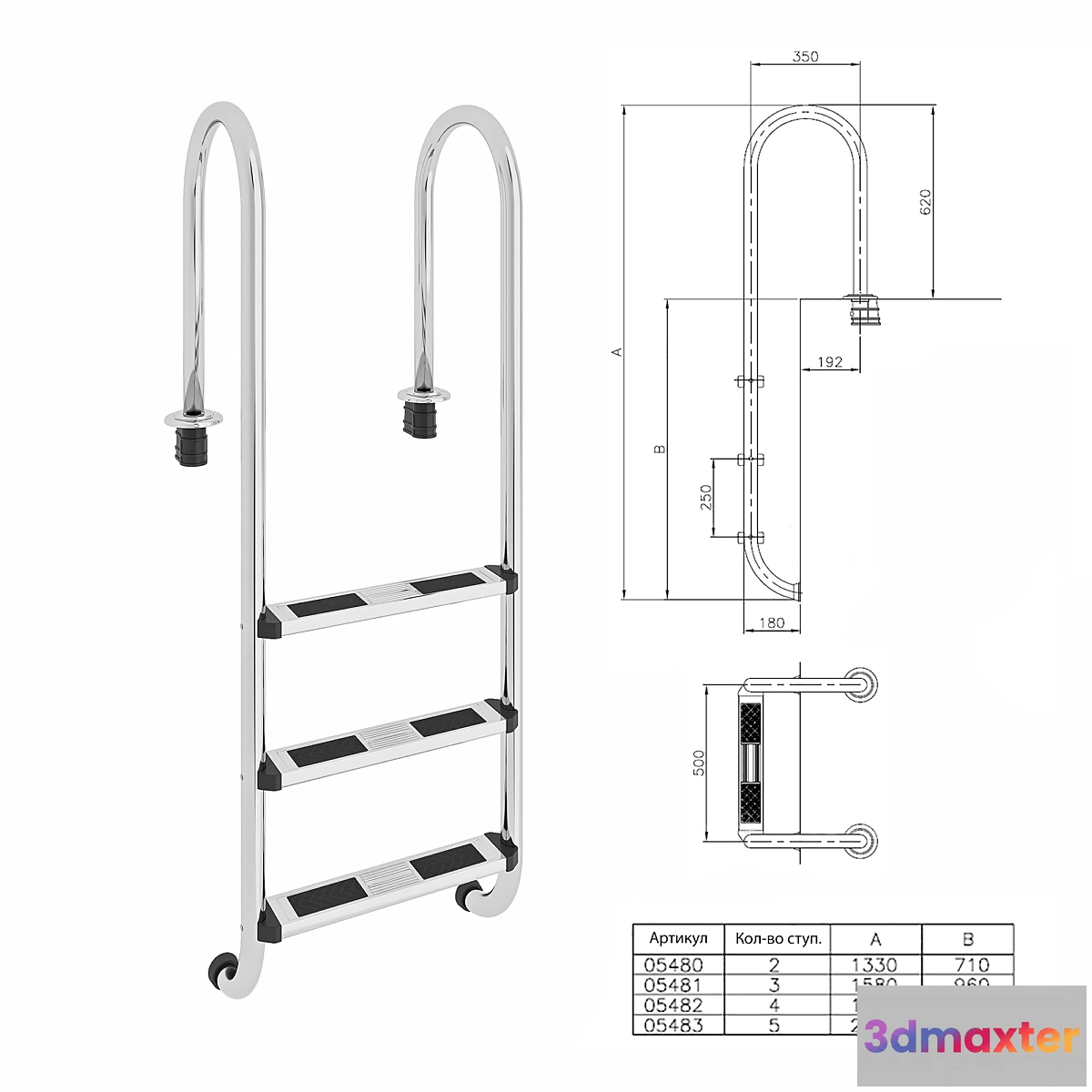1308853 - Staircase Astral MURO 3D Max