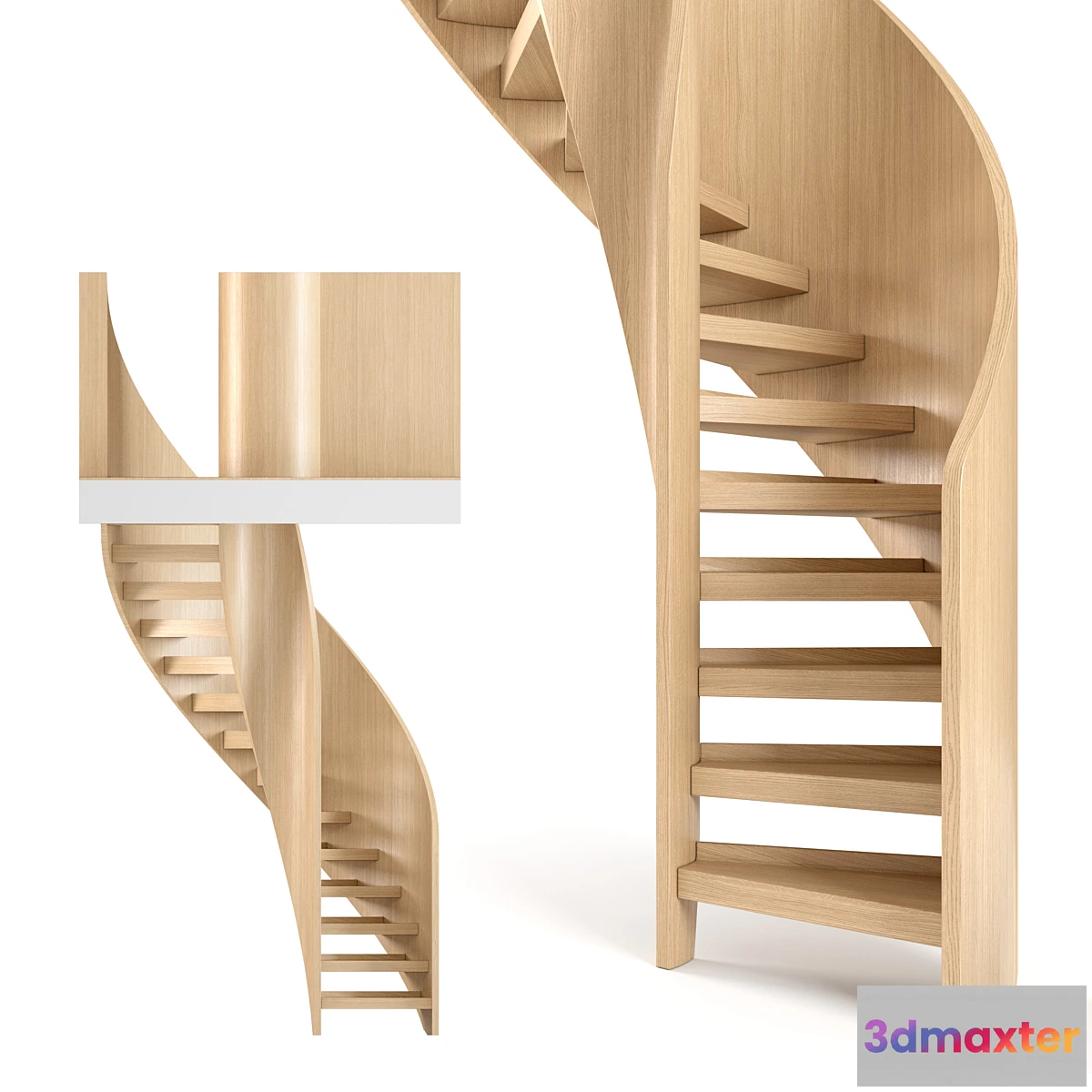 1312996 - Spiral staircase 1 3D Max