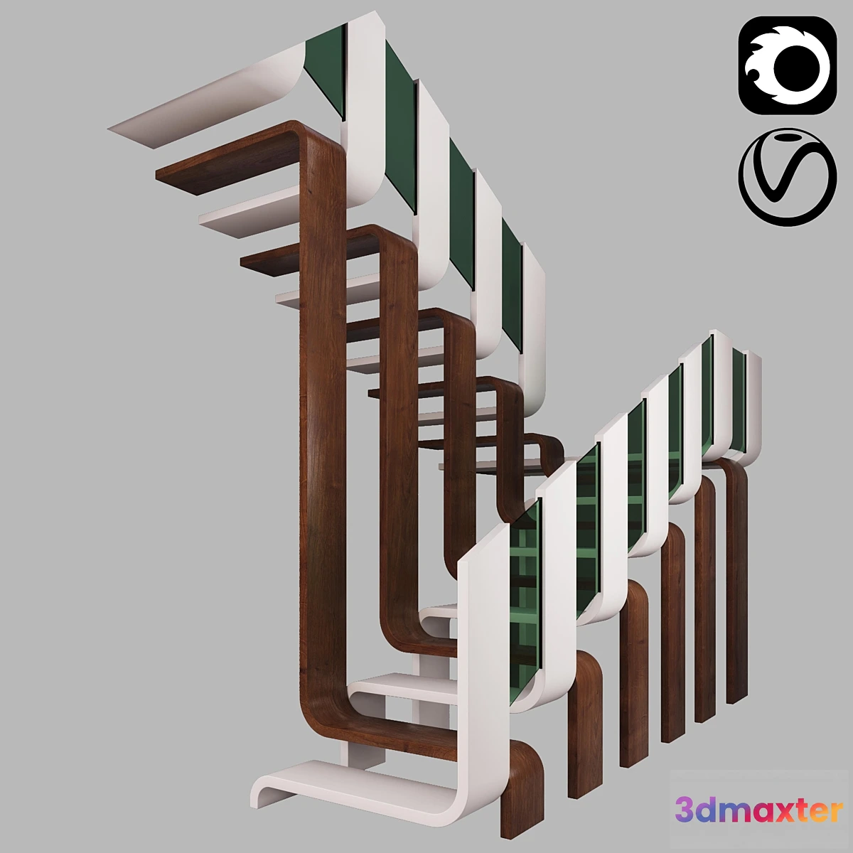 1322959 - Modern Stair - 3 3D Max
