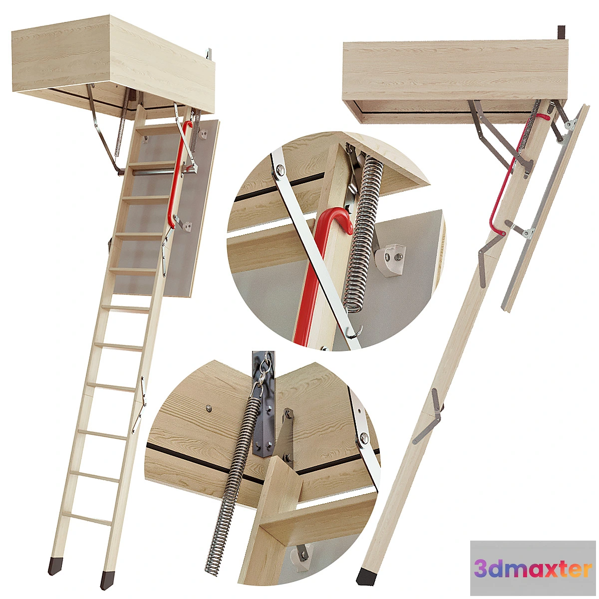 1327901 - Fakro lwk ladder 3D Max