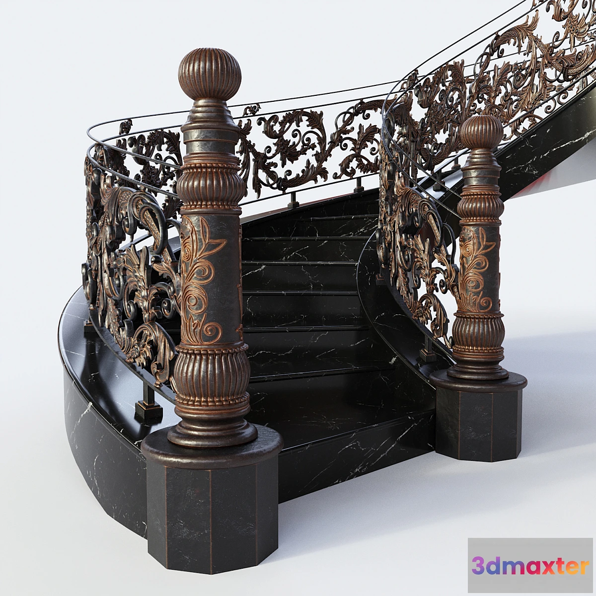 1331418 - Classic staircase 3D Max