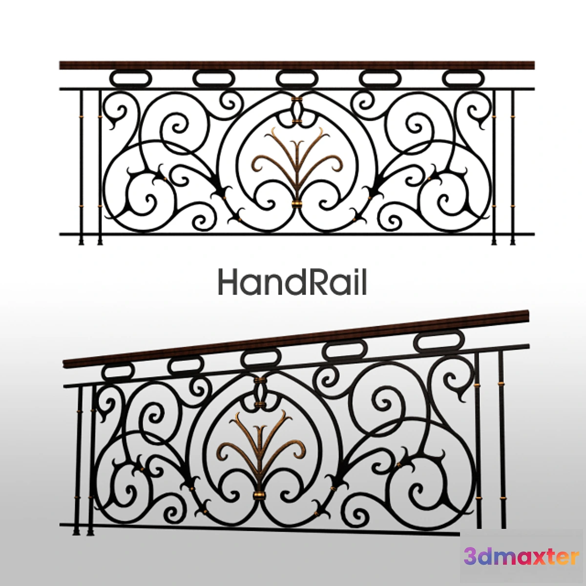 1332200 - handrail - No.3 3D Max