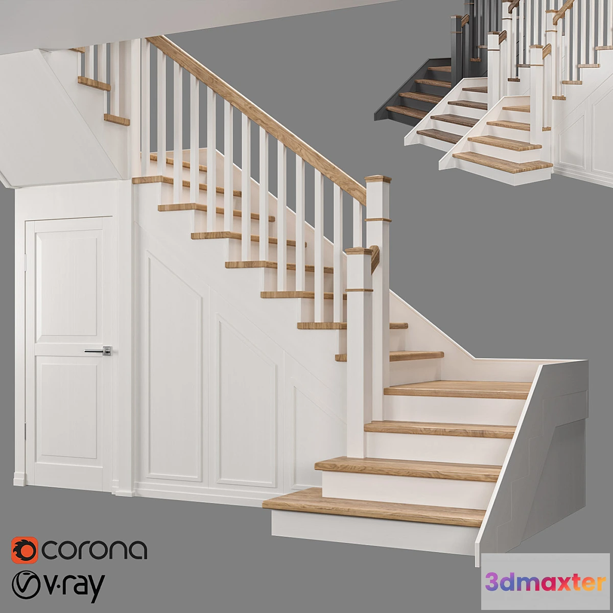 1350885 - Staircase with pantry 3D Max
