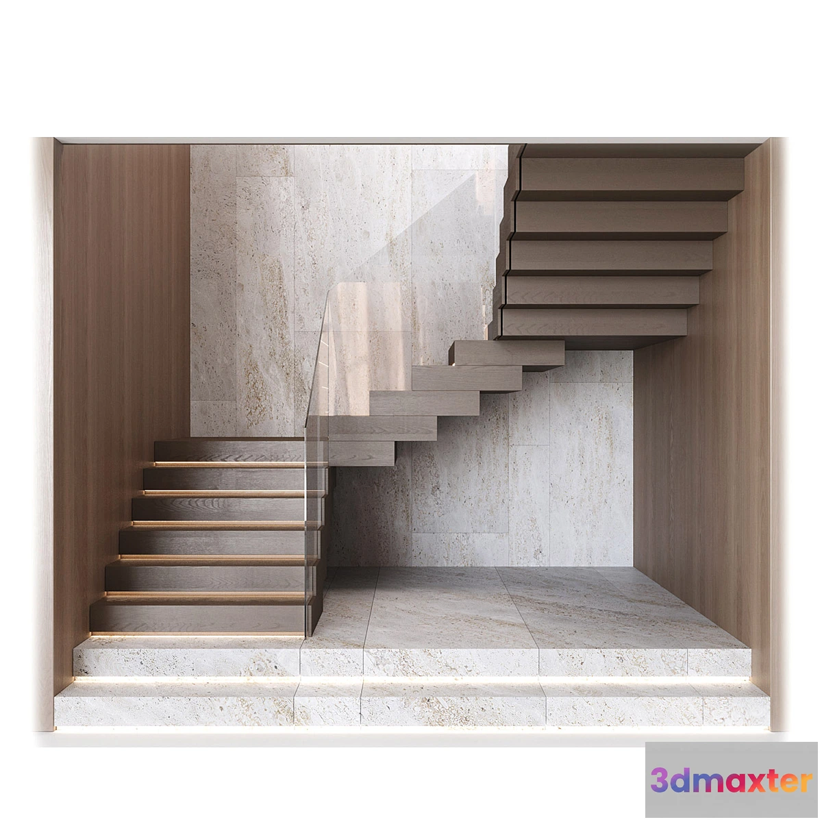 1398380 - Modern interior stairs 16 3D Max