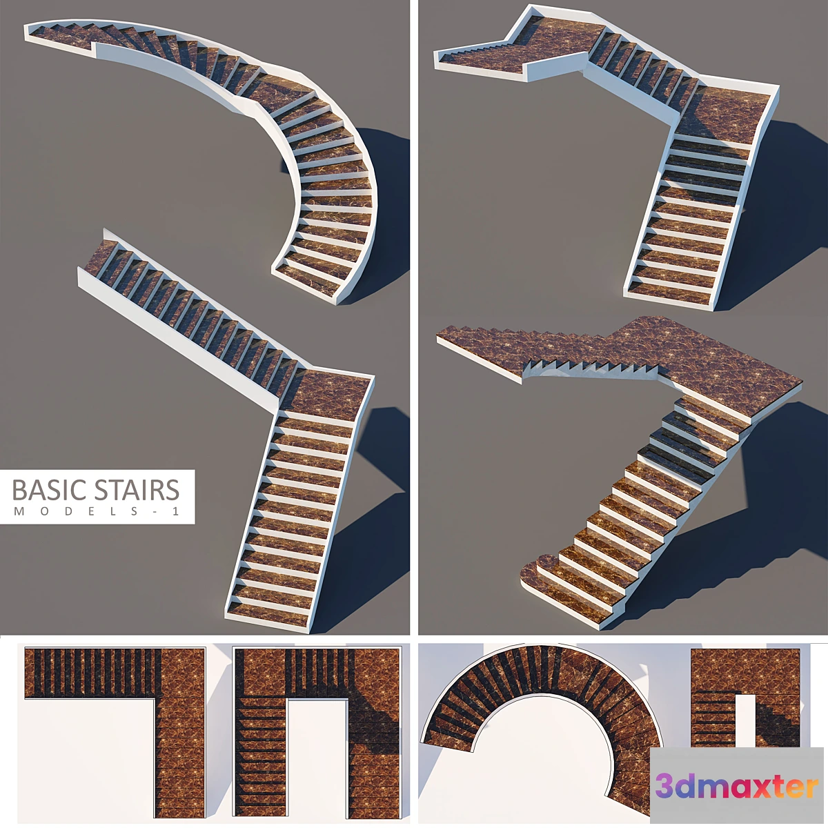 1412548 - BASIC STAIRS 1 3D Max