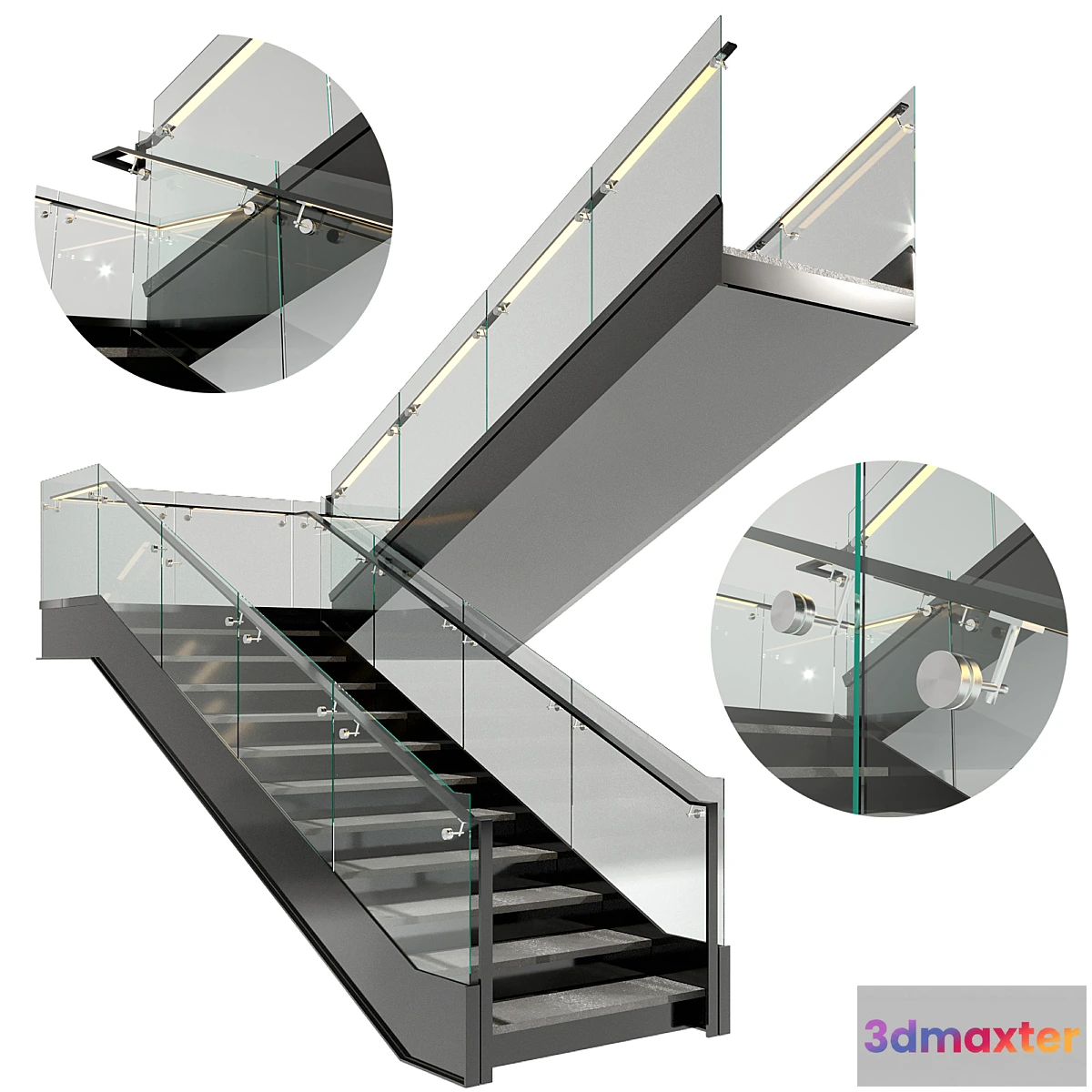1413816 - Modern Stair No43 3D Max