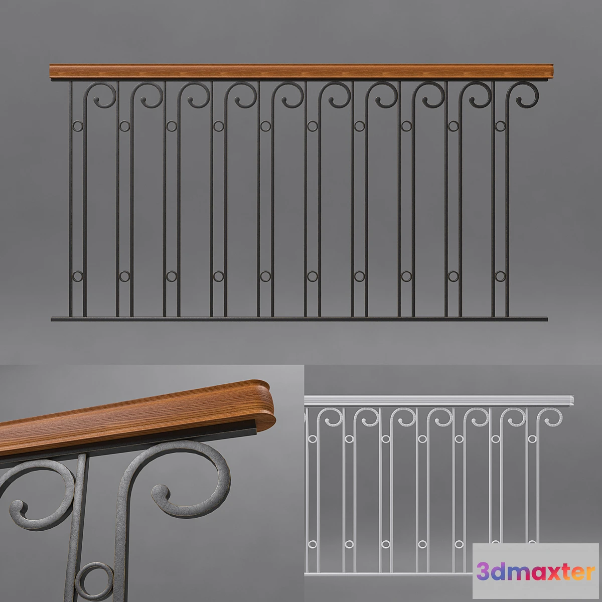1423712 - Handrail 3D Max