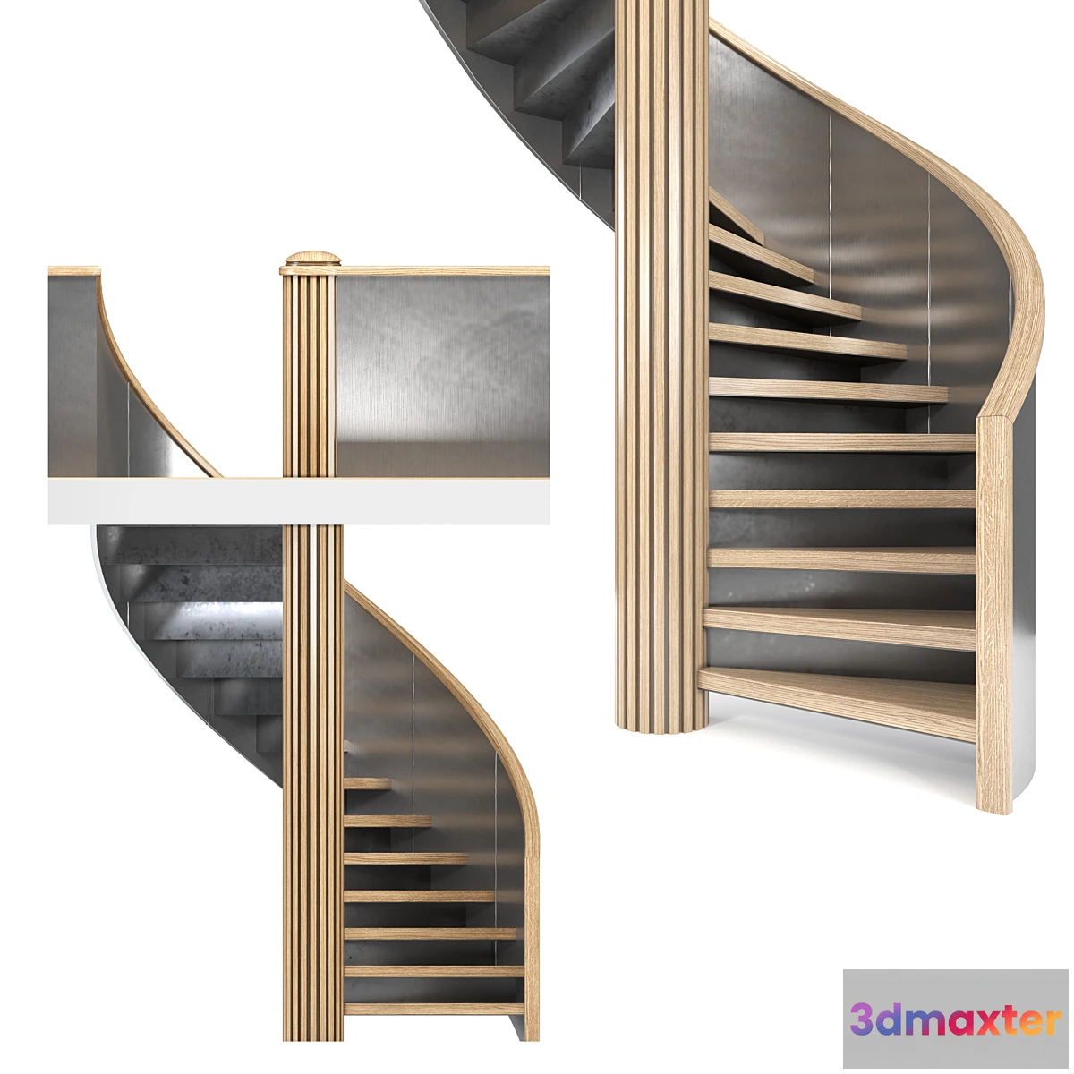 1423738 - Spiral staircase 2 3D Max