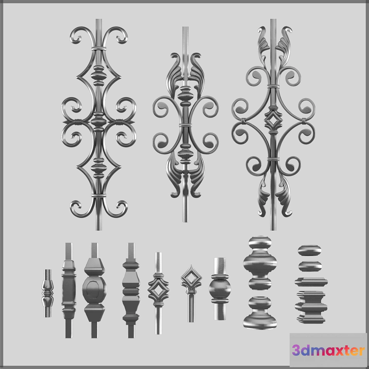 1424790 - Forged elements. Part 2 3D Max