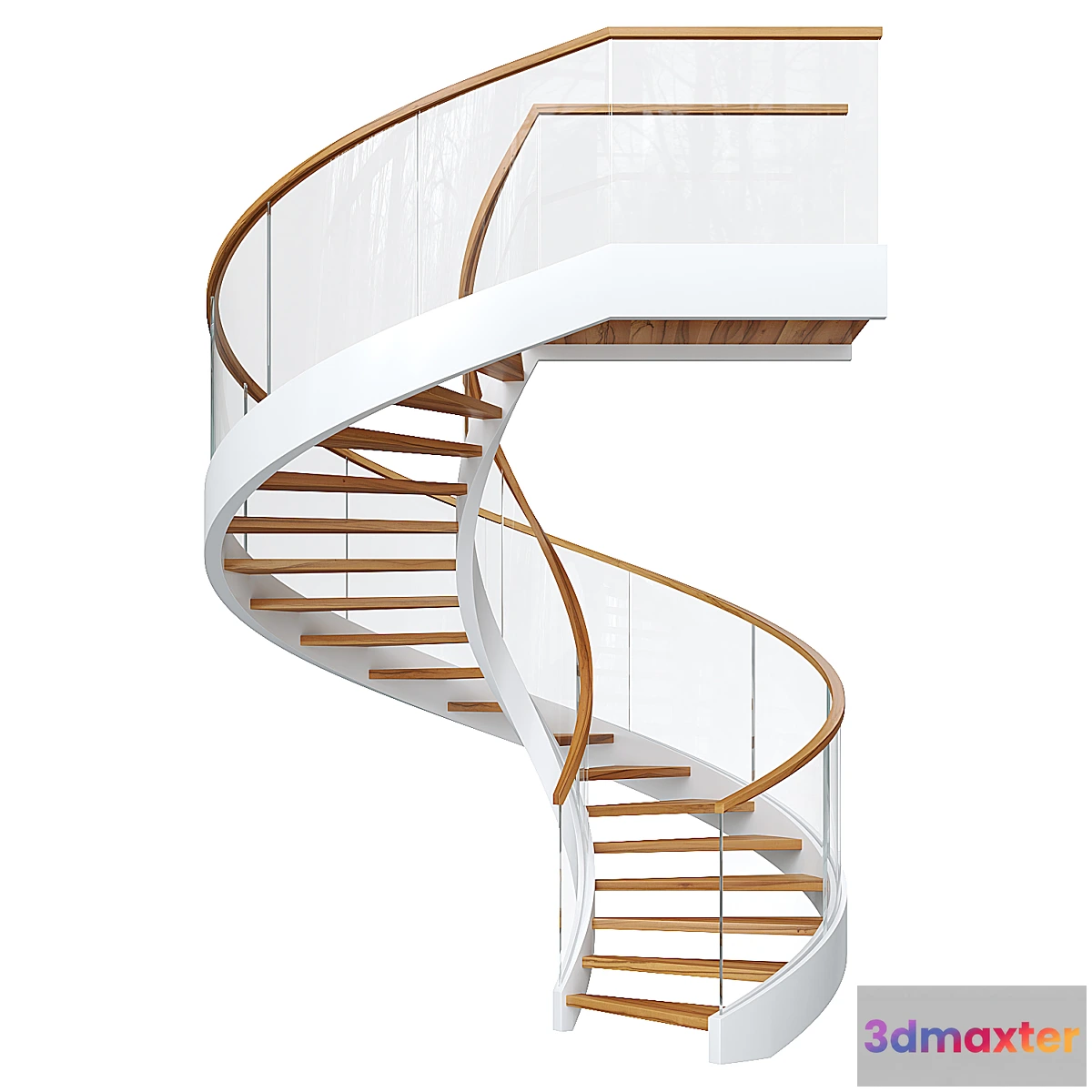 1444150 - Spiral staircase 10 3D Max