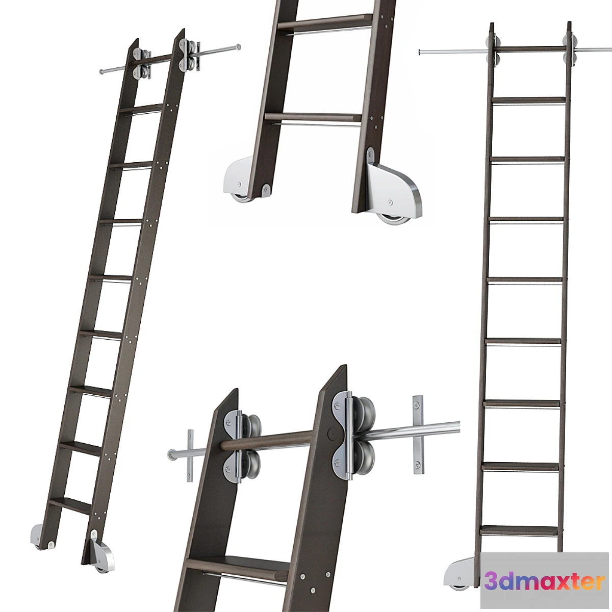 1450570 - Ladder for home library 3D Max