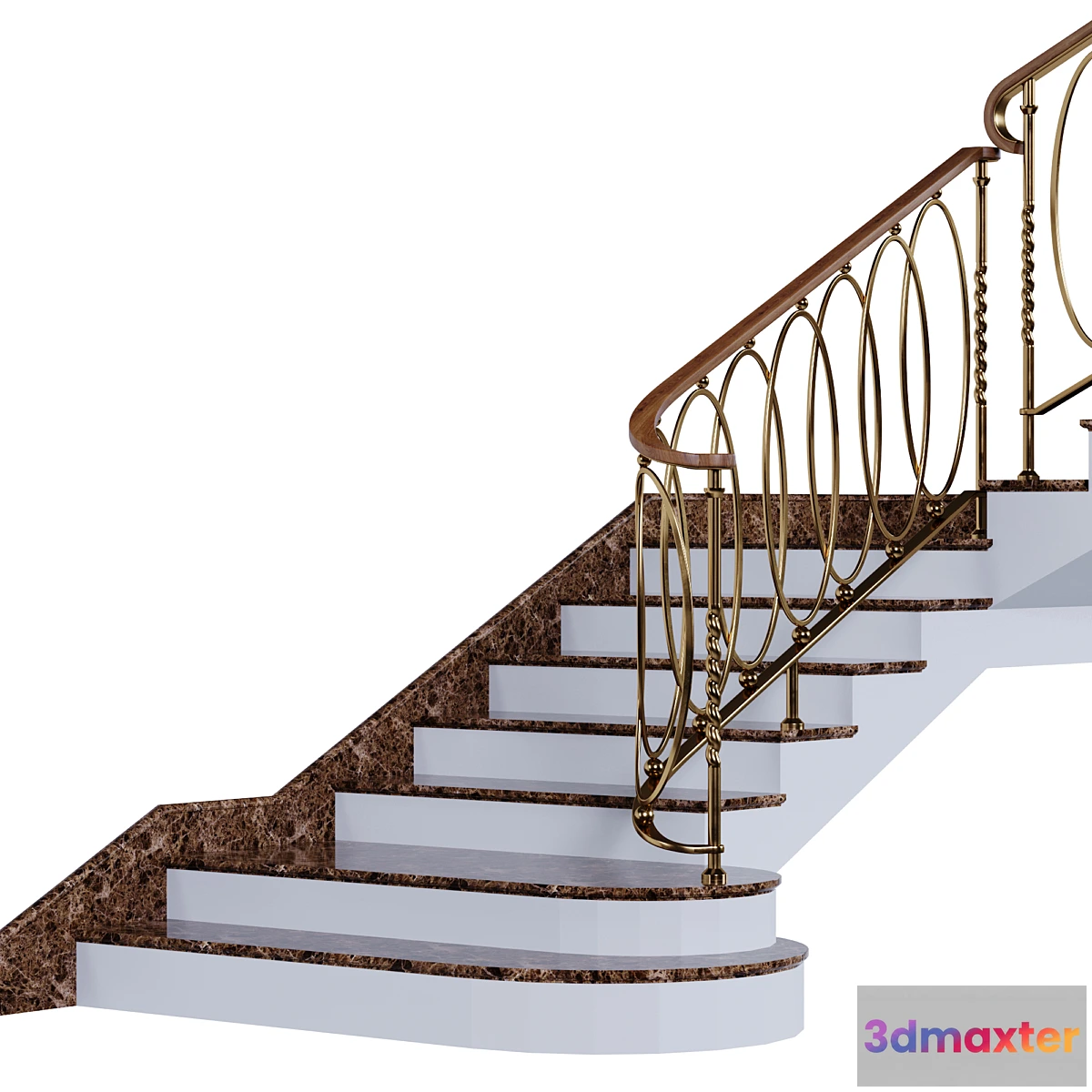 1461414 - Art Deco Staircase-02 3D Max