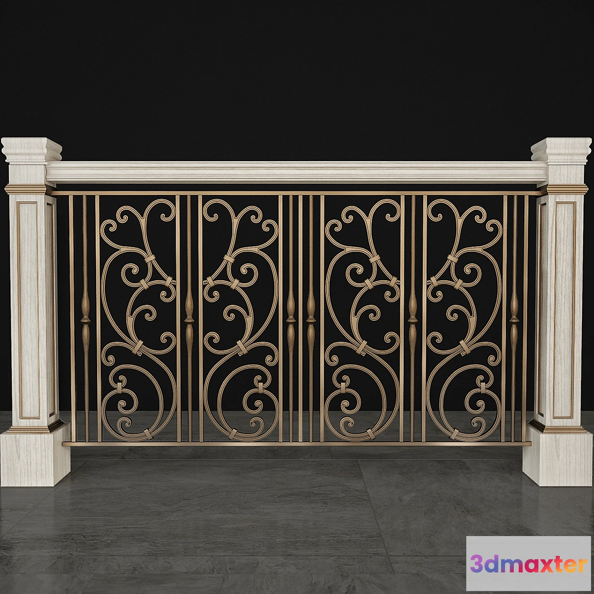 1464930 - railing 3D Max