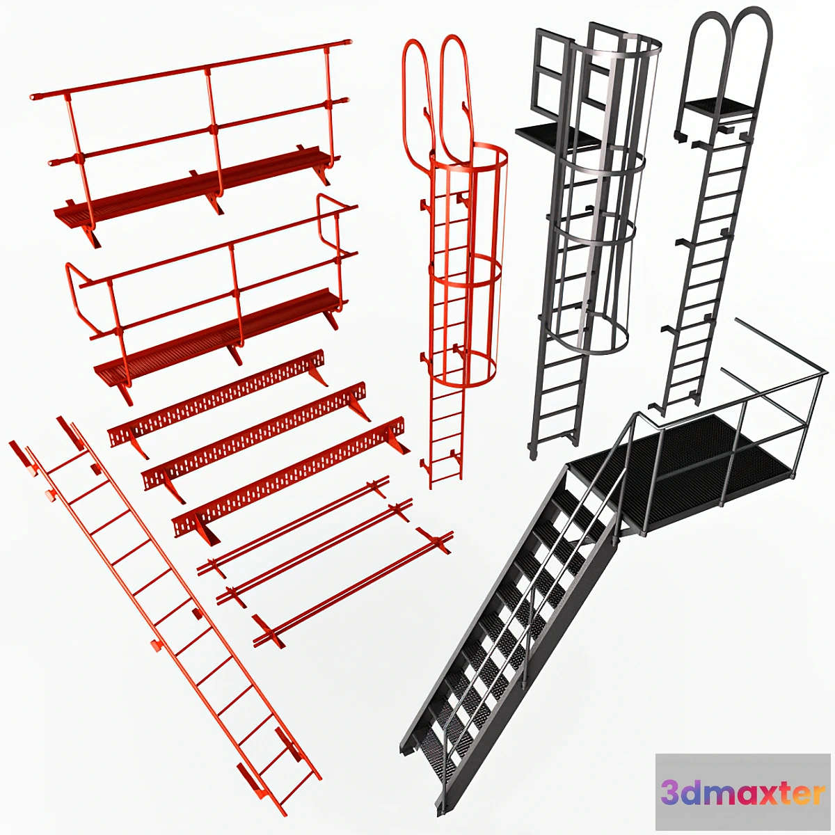 1468402 - Fire Safety Elements _ Fire Safety Elements 3D Max