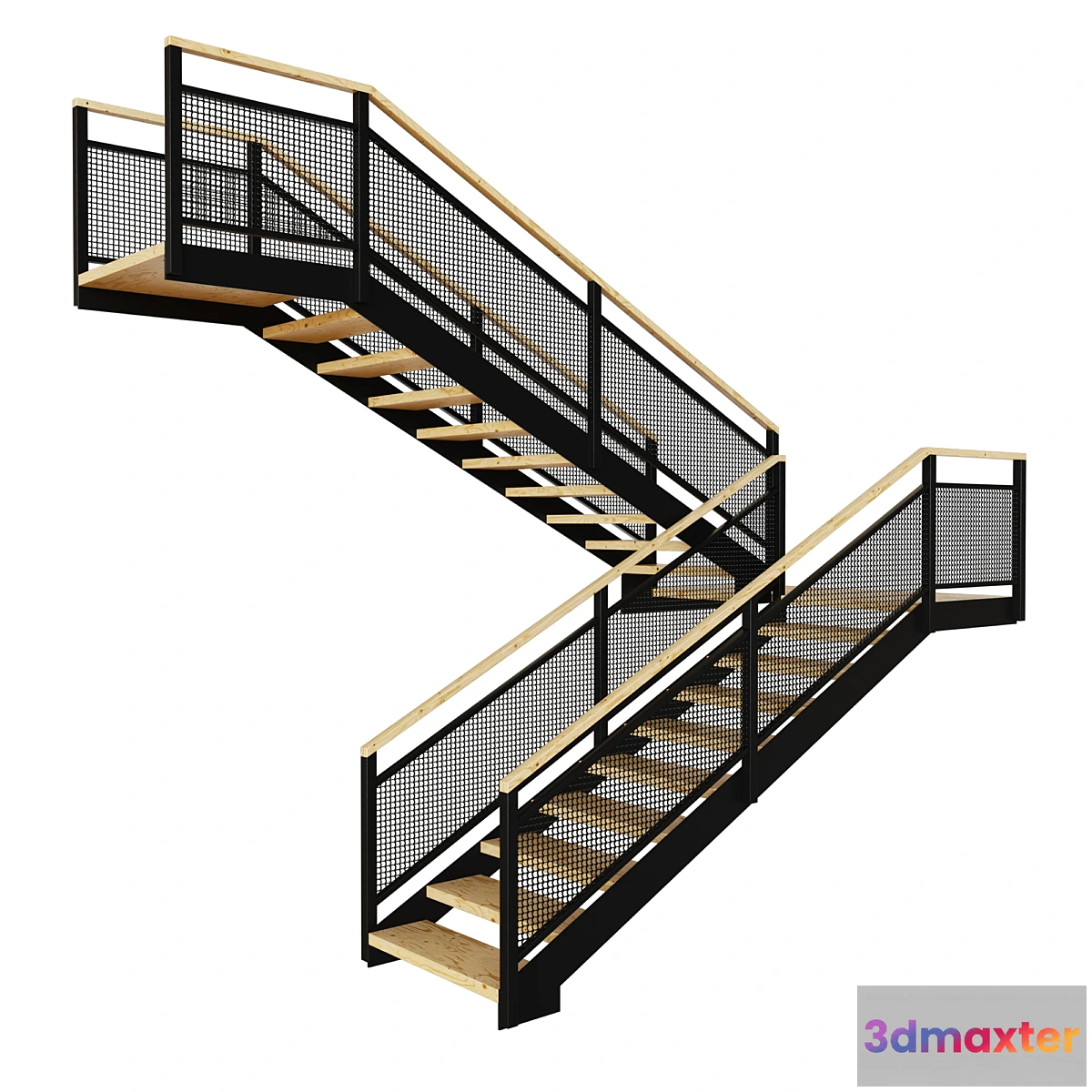 1470166 - Stairway in Loft Style 01 3D Max