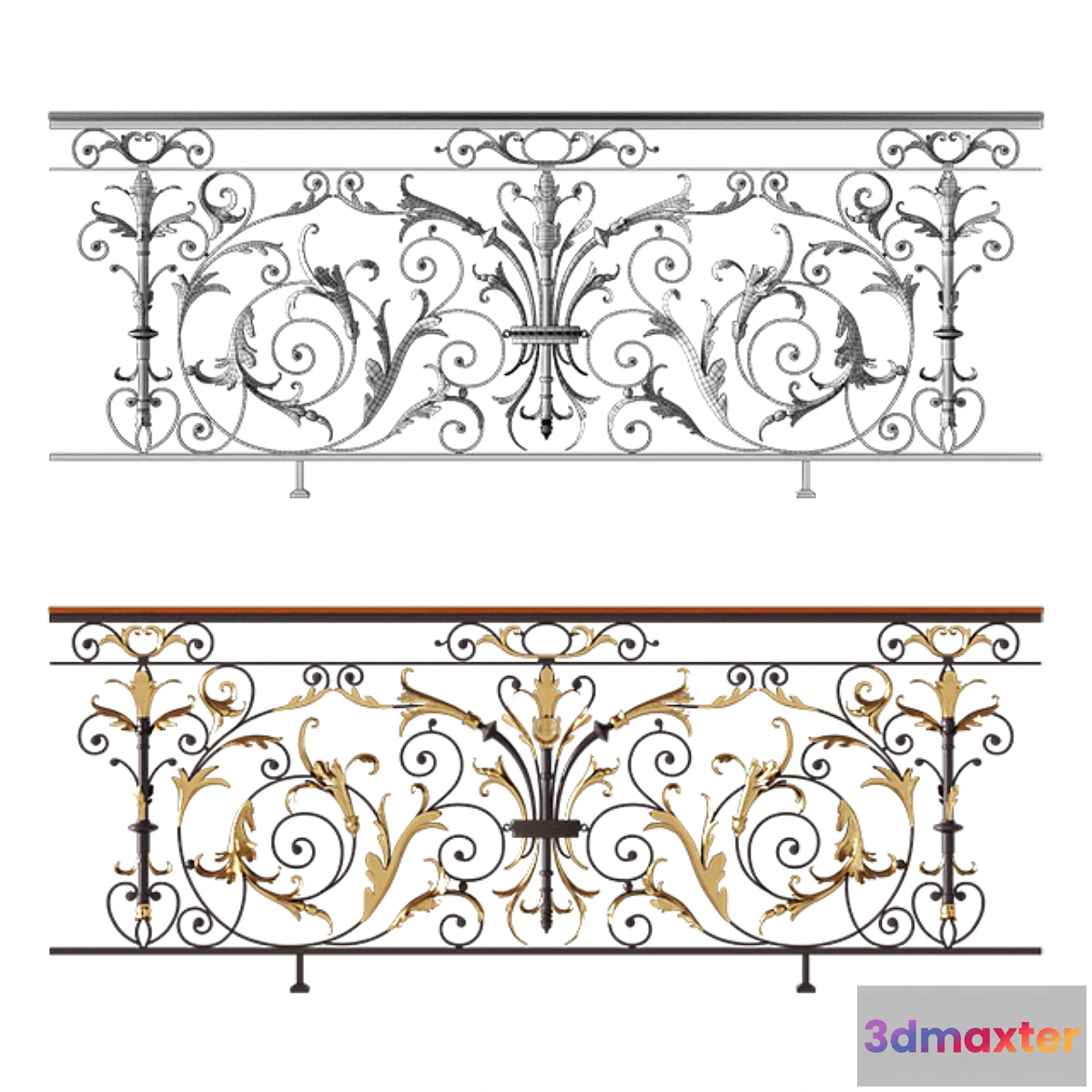 1476046 - Forged railing 3D Max