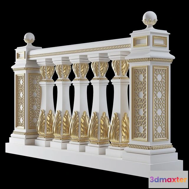 1543857 - Baluster in oriental style 3D Max