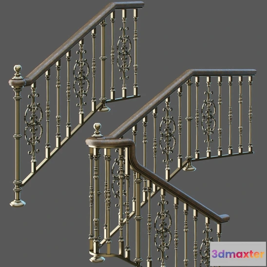 1667014 - other-models - Classic staircase 5 3D Max