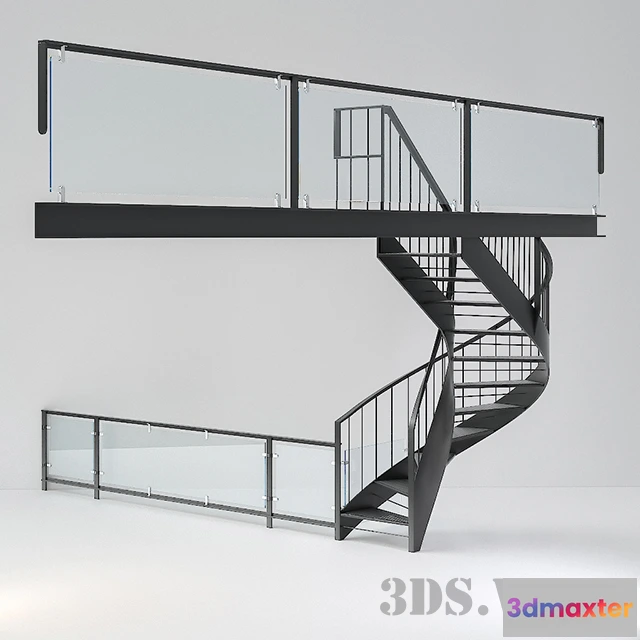 1667028 - other-models - Spiral Staircase Loft 3D Max