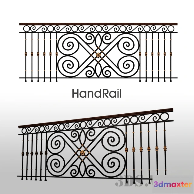 1667038 - other-models - Railing - Handrail 3D Max
