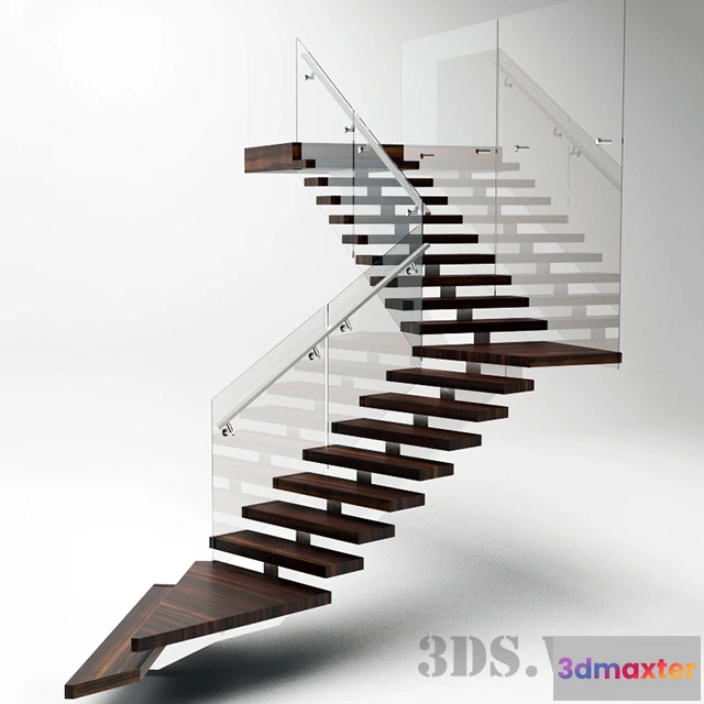 1667044 - other-models - Modern staircase 3D Max