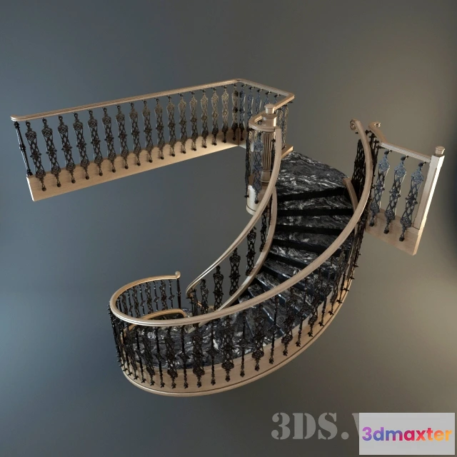 1667056 - other-models - Spiral staircase 3D Max