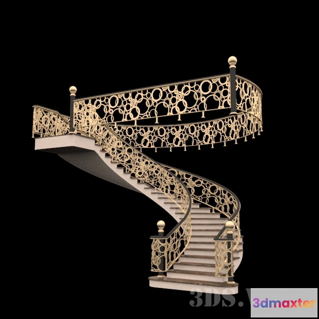 1667058 - other-models - Spiral stairs 3D Max