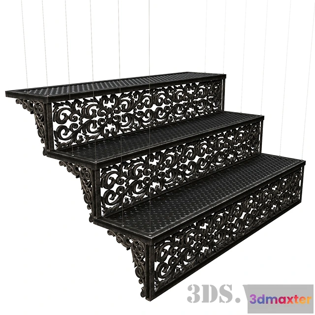 1667060 - other-models - Wrought iron staircase 3D Max