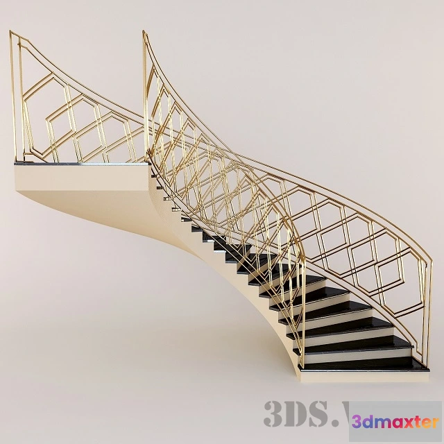 1667070 - other-models - Round classic stairs 3D Max
