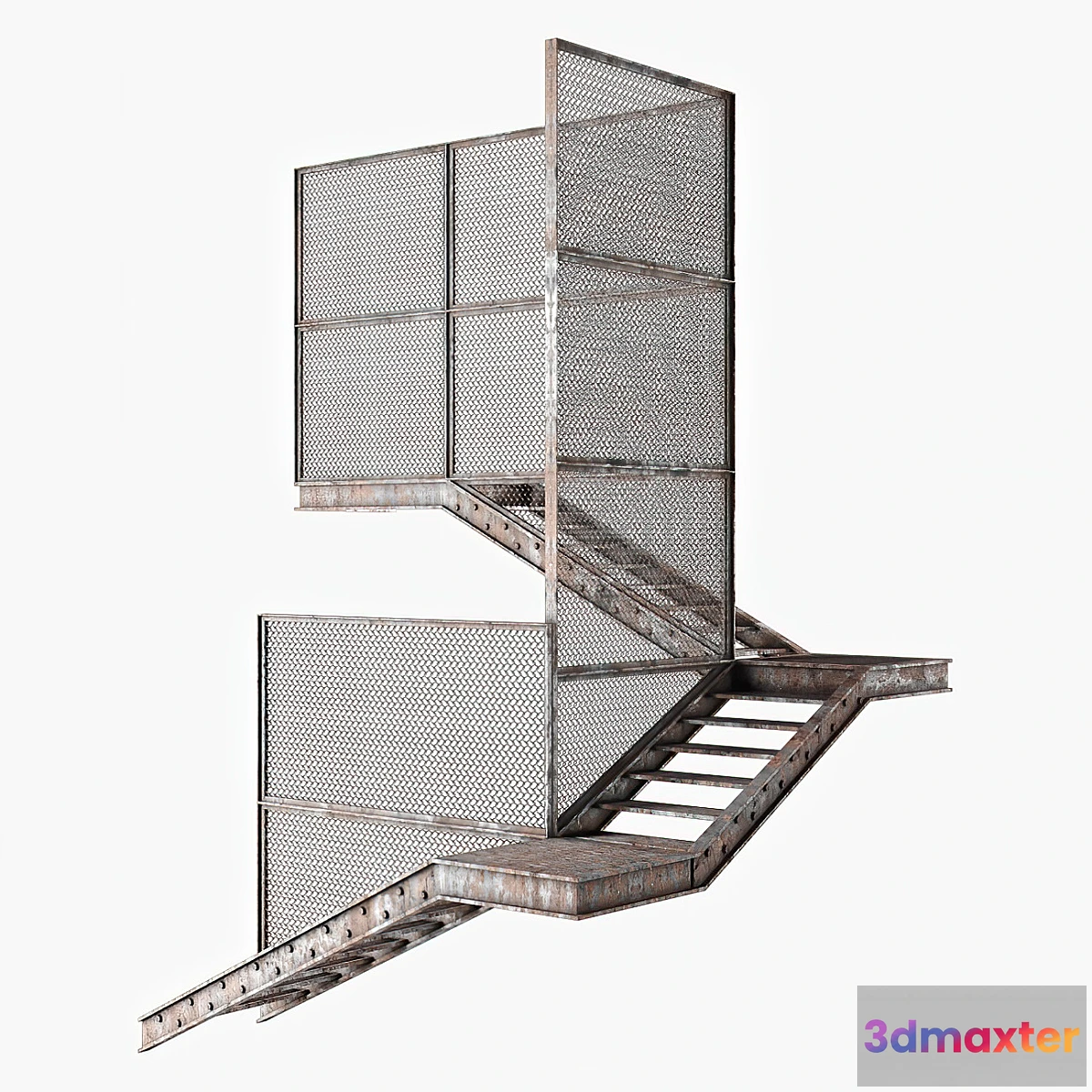 571392 - Old metal stair