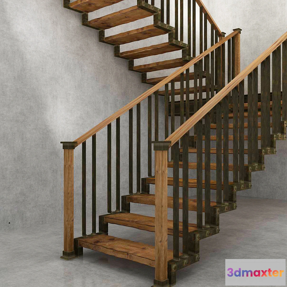 647707 - Stairs in the industrial style