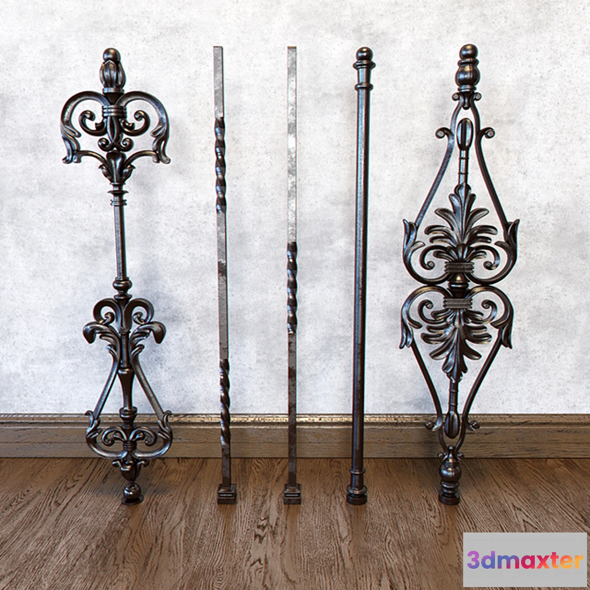 651921 - Forged elements balusters