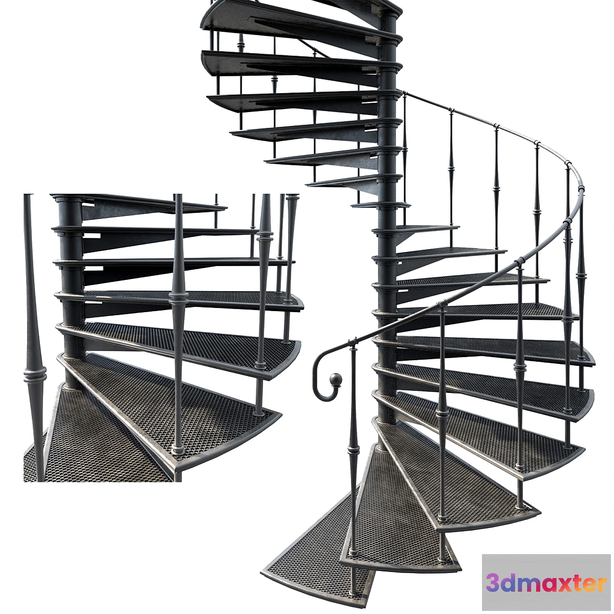 682516 - Metal spiral staircase