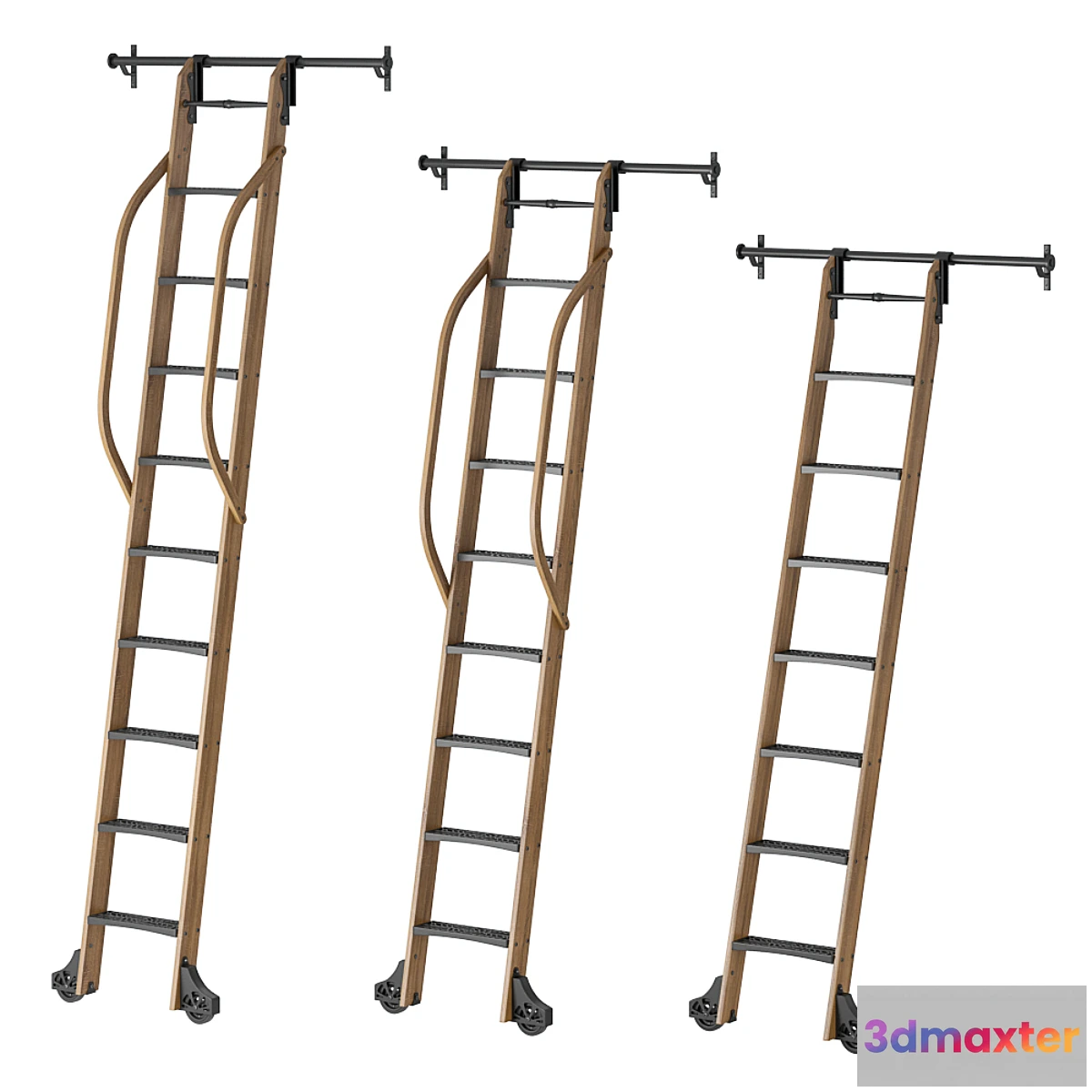 706374 - Custom Service Hardware Sliding Hook Library Ladder