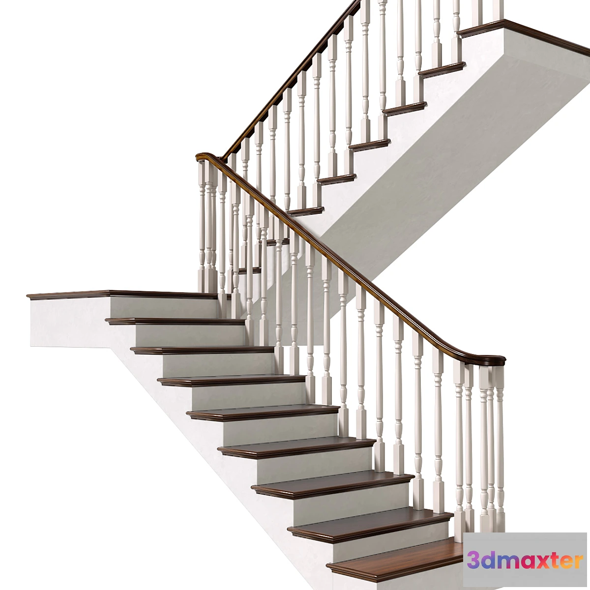 755489 - Staircase in classic style.Classic Modern interior stair