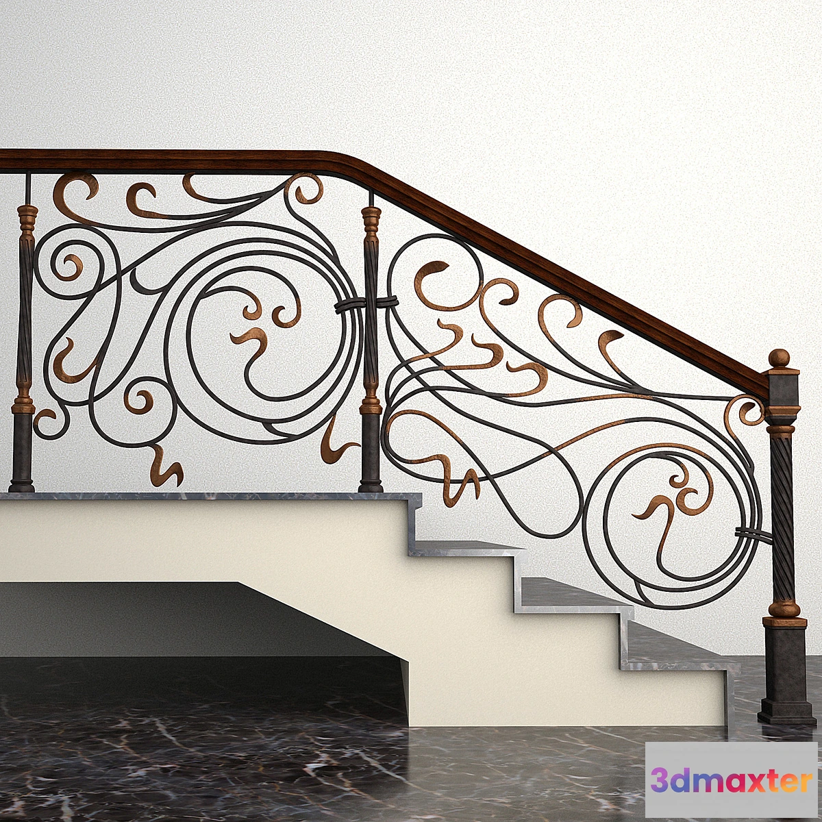 897678 - Wrought fence stairs - No.2