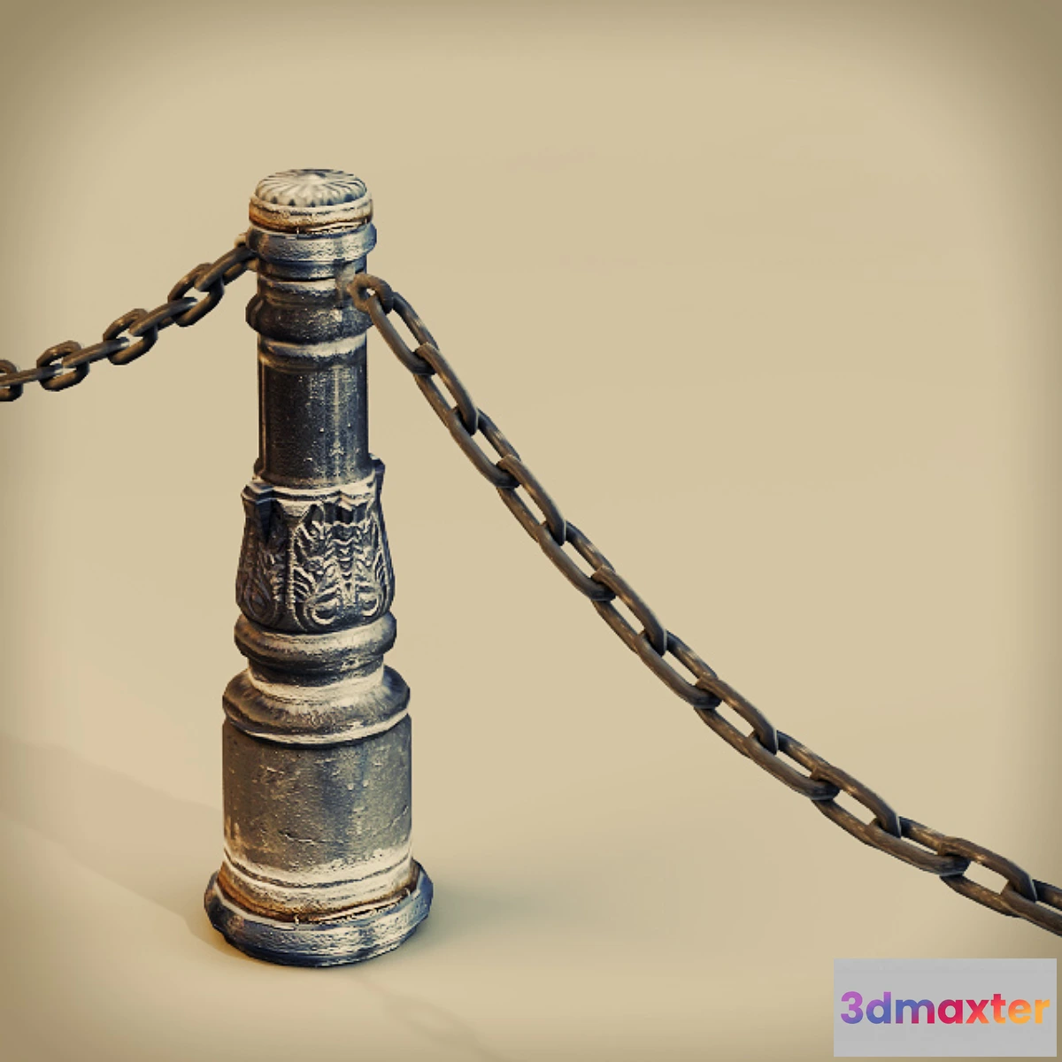 1273388 - Moscow fencing post 3D Max