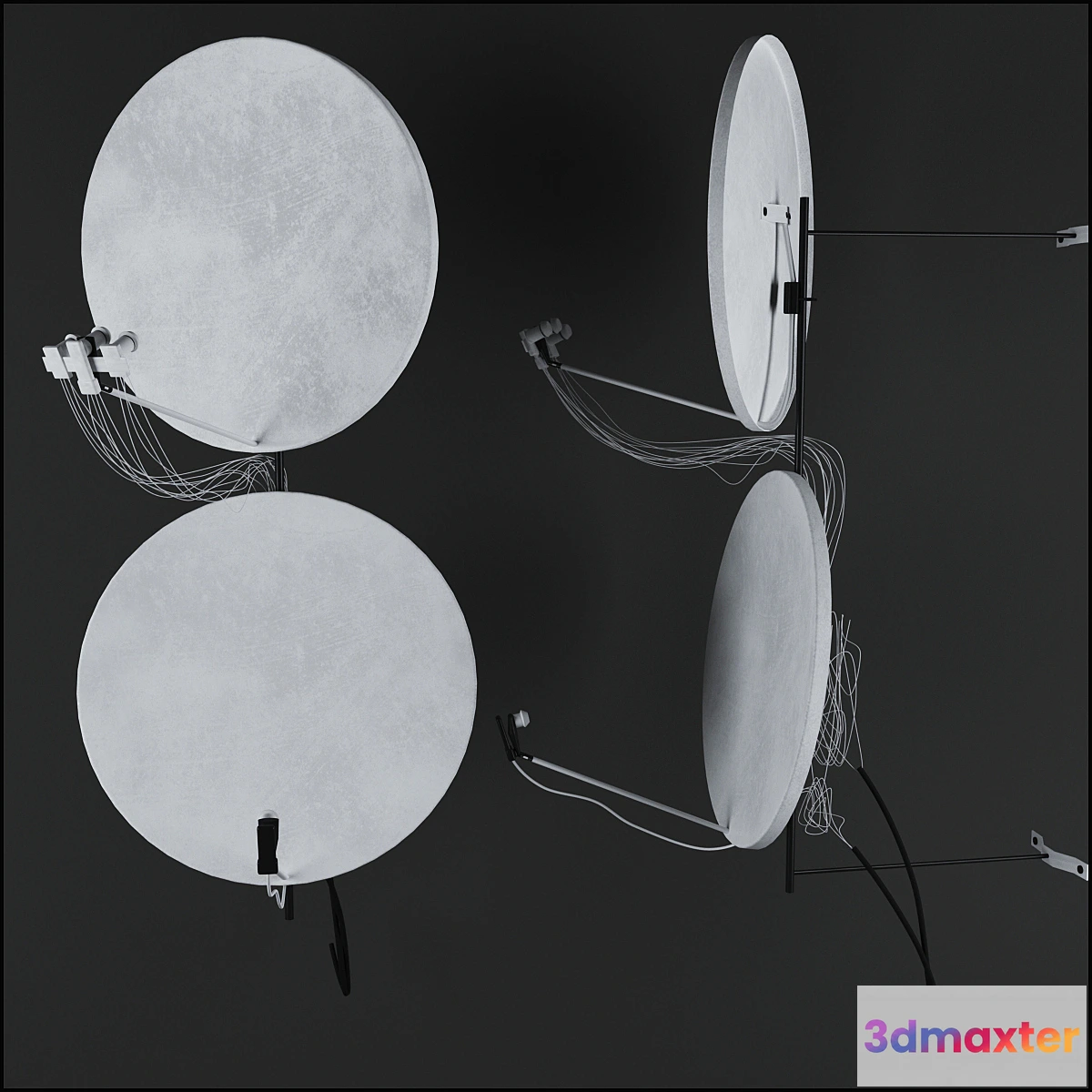 1284366 - satellite Dishes 3D Max