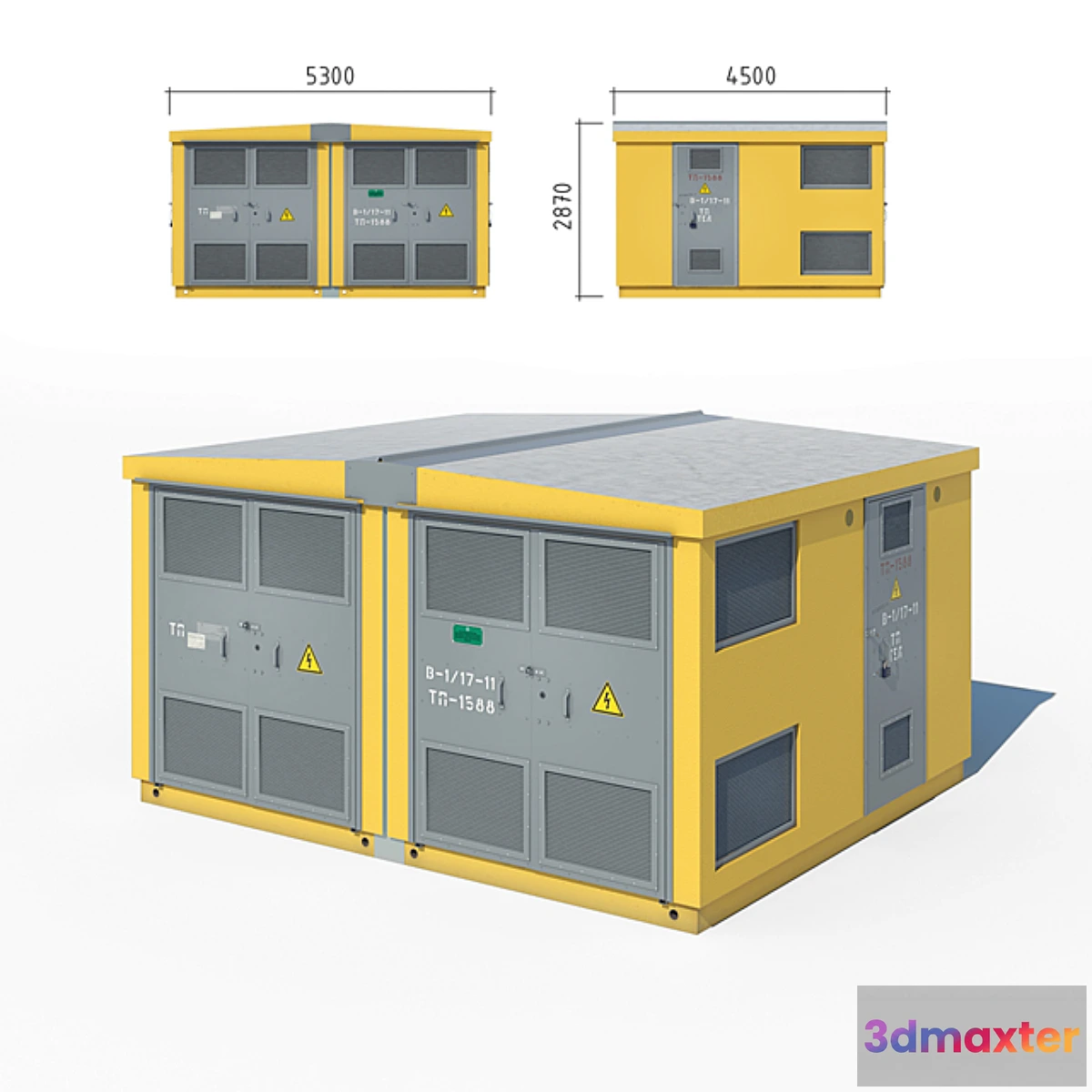 1287858 - Transformer substation (MITS) 3D Max