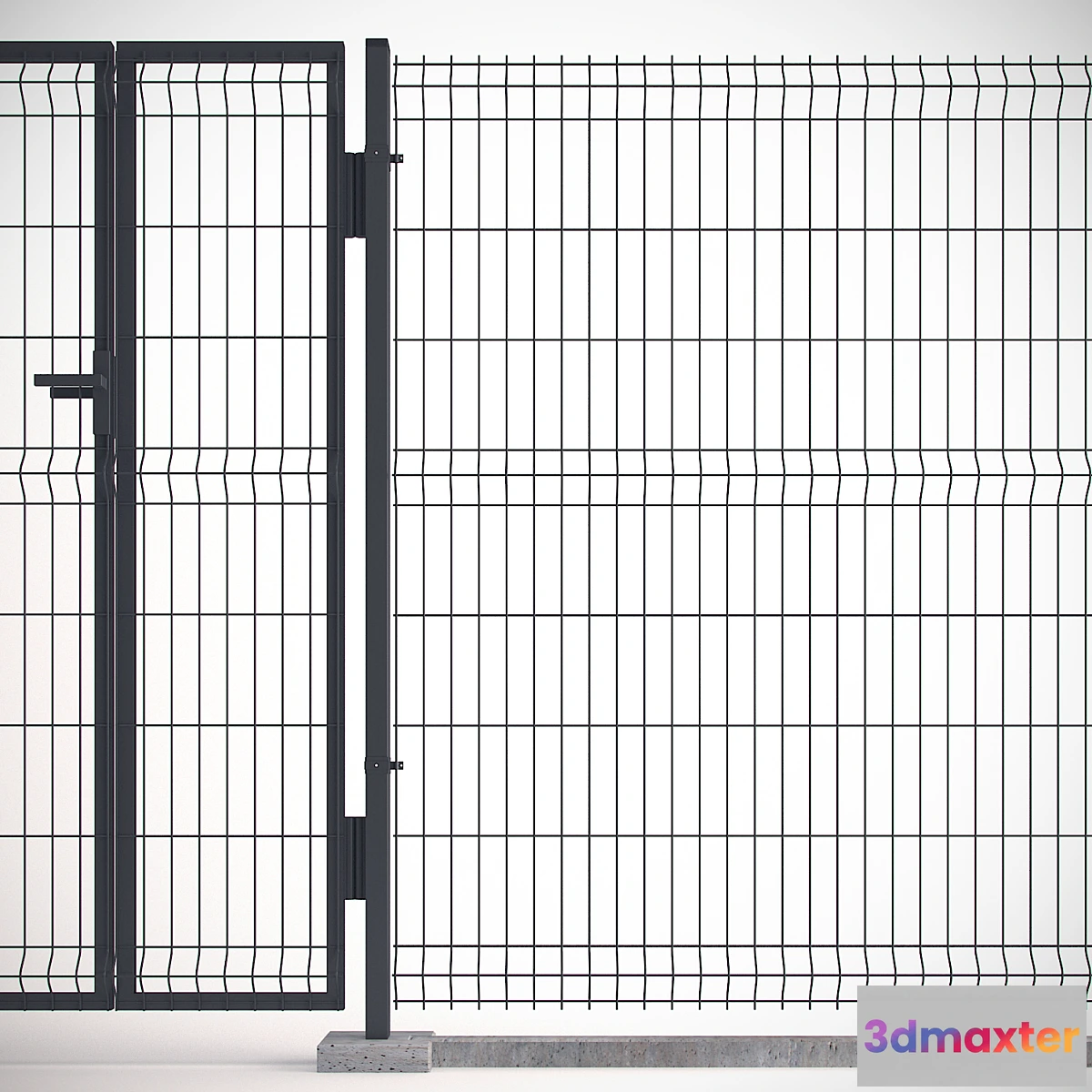 1289416 - Welded Wire Panel Fence 3D Max