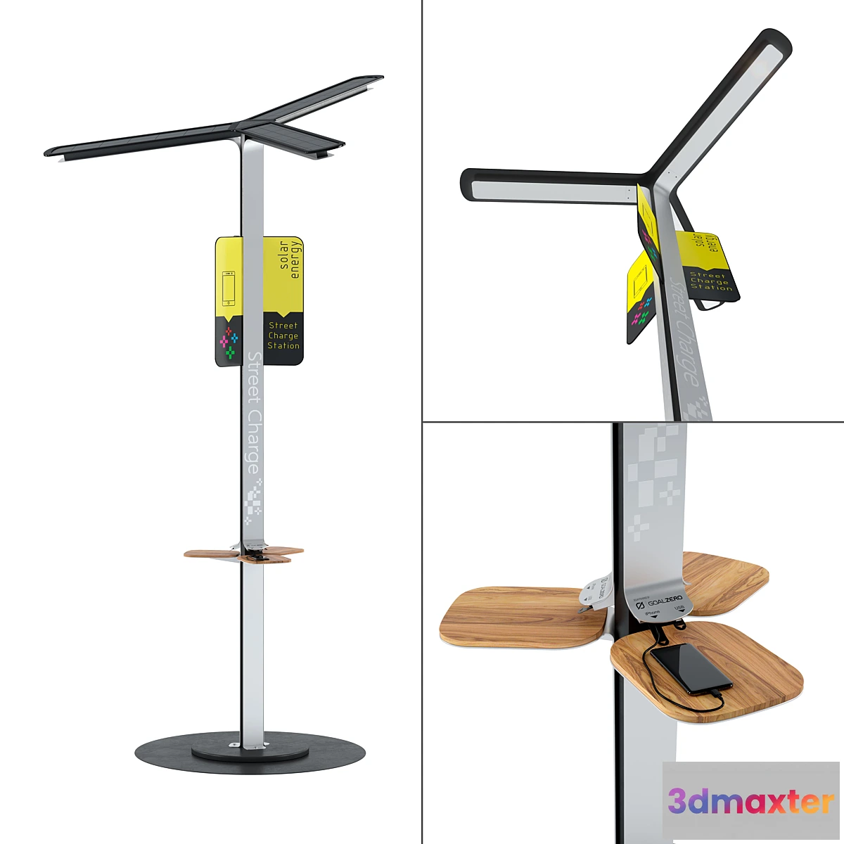 1299240 - Street Charge (Solar Charging Station) 3D Max