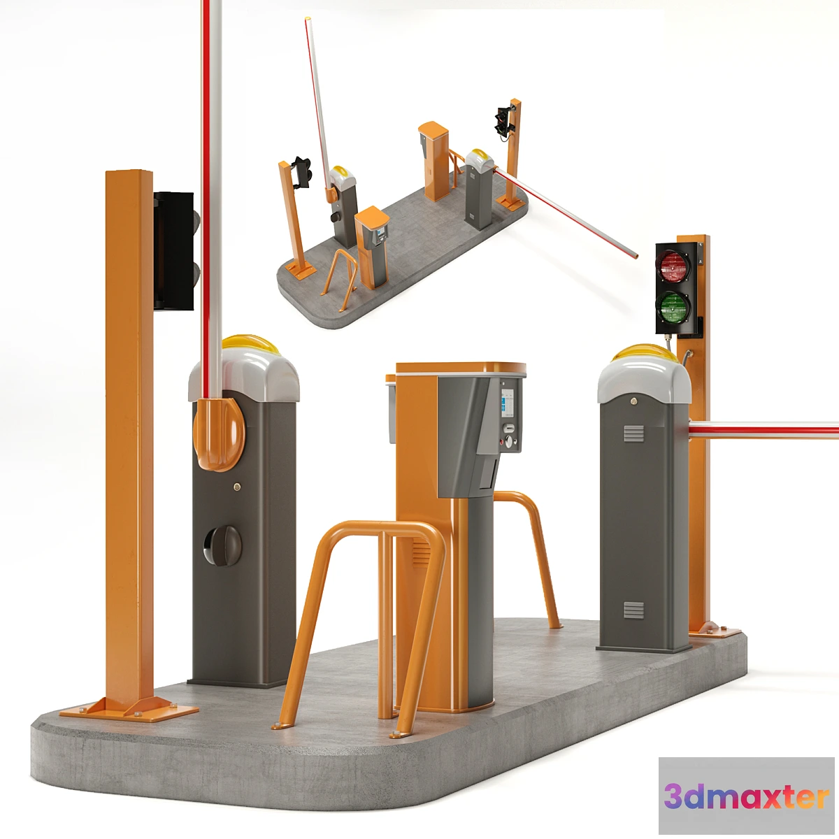 1306218 - Checkpoint Barrier 3D Max