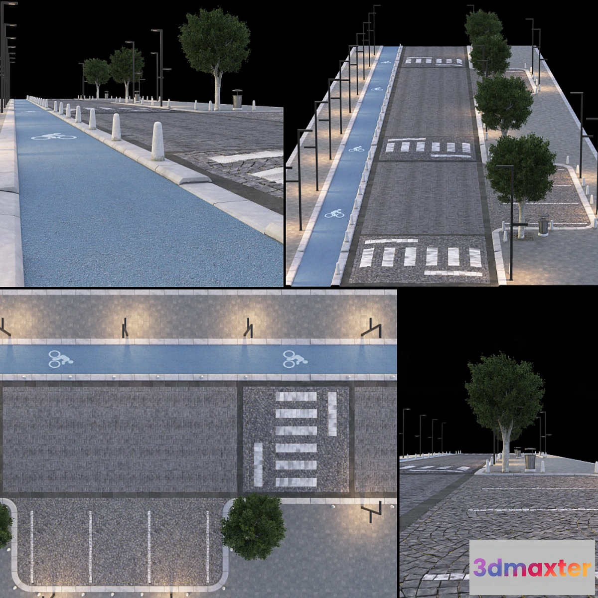 1306423 - Paving and Sidewalk # 4 3D Max