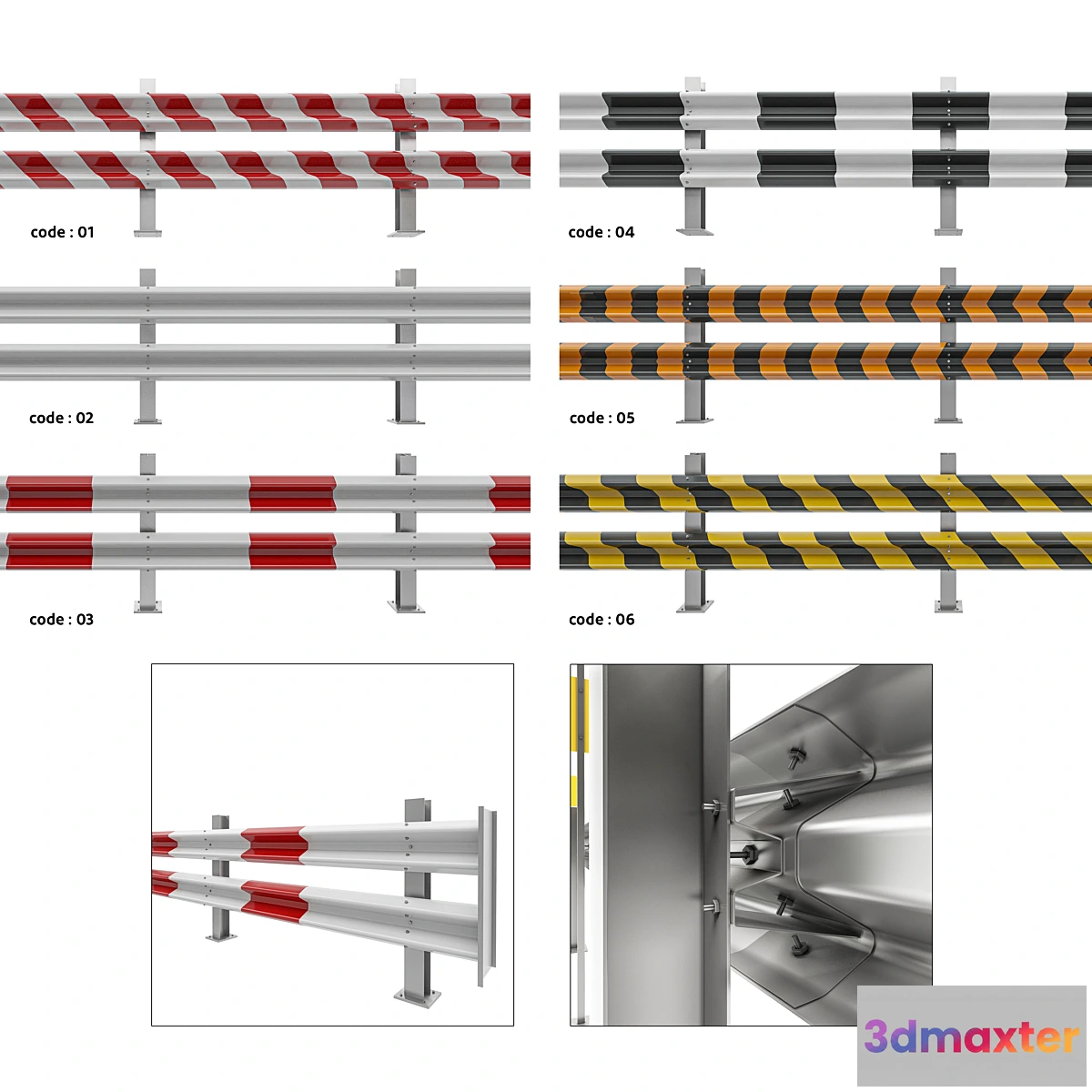 1319229 - Guard Rail 02 3D Max