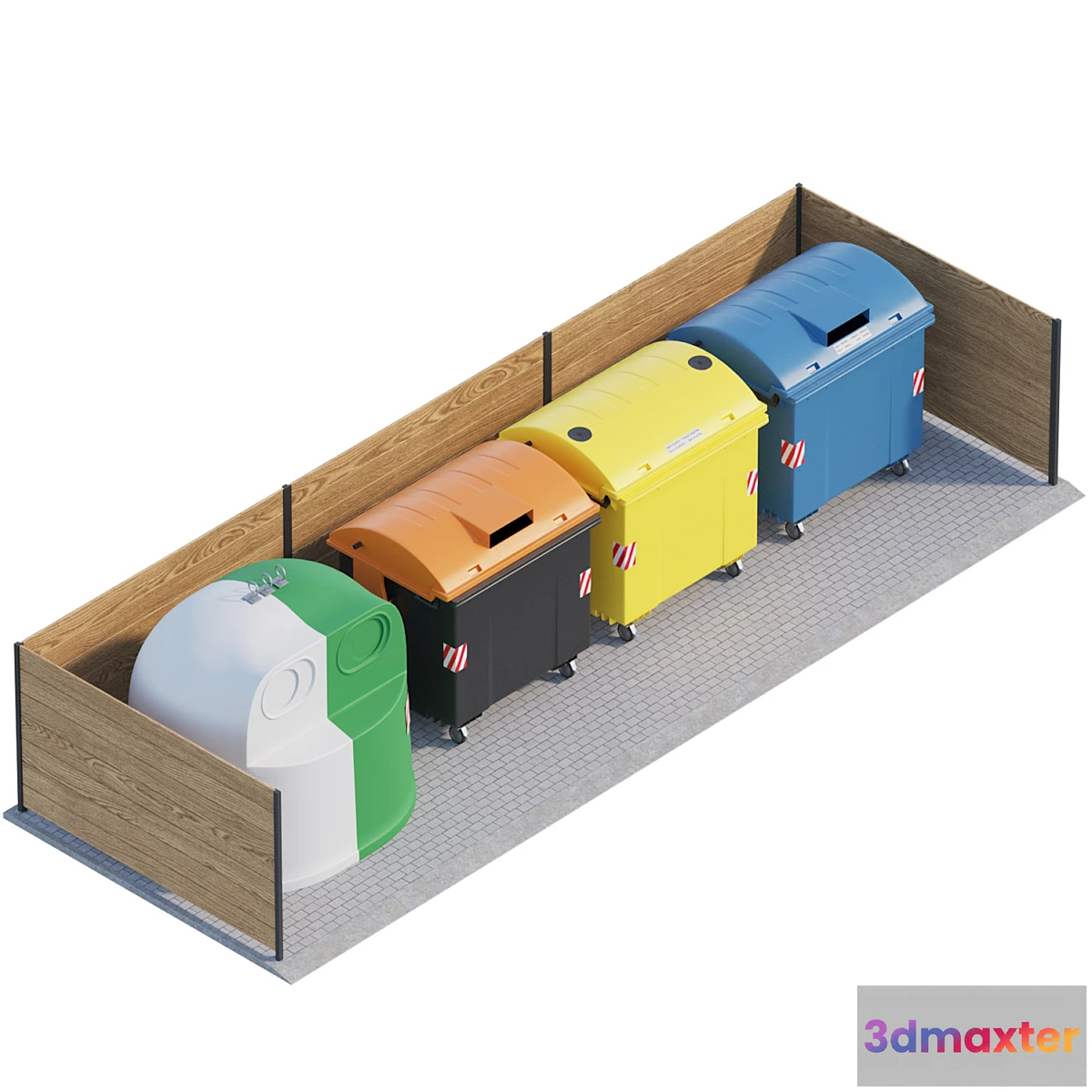 1333975 - Garbage Containers 3D Max