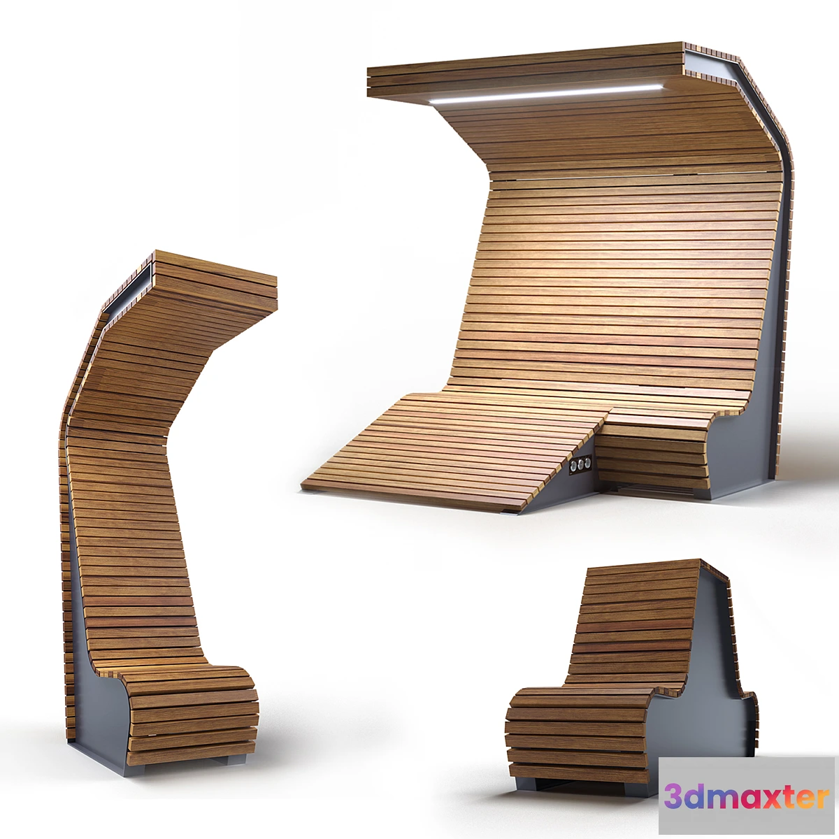 1336889 - Smart bench ZENIO 3D Max