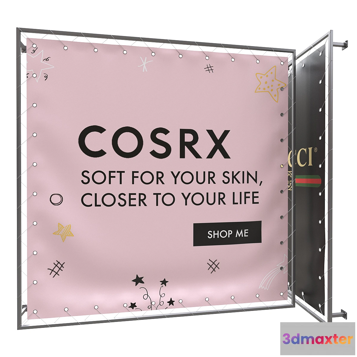 1342243 - Banners (grommet) - No.2 3D Max