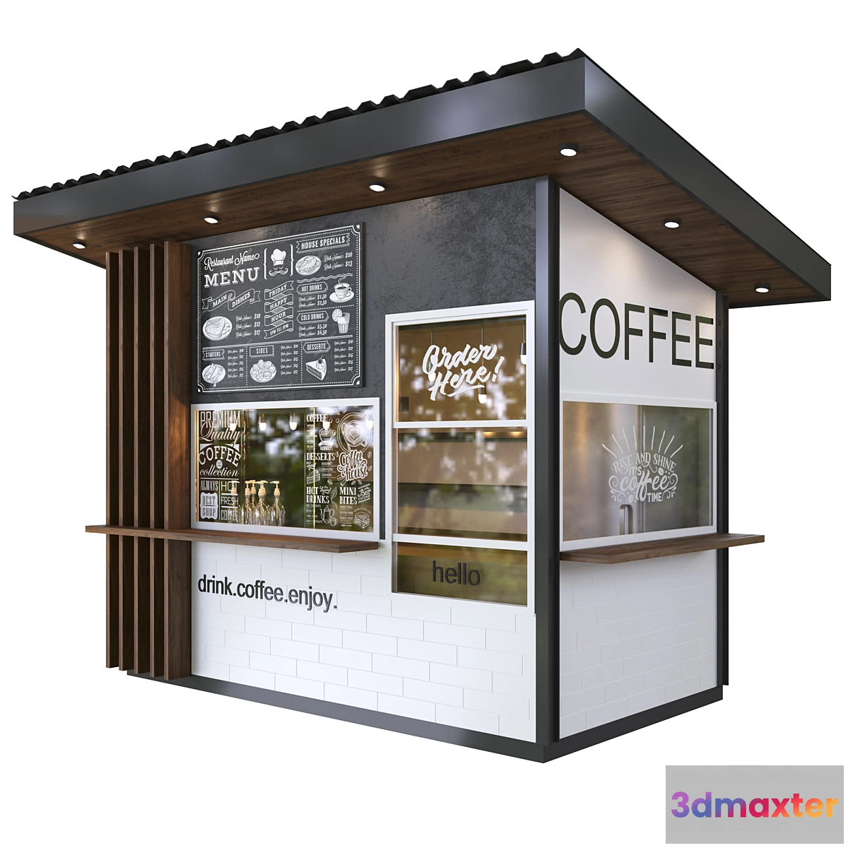 1345448 - coffee shop - No.2 3D Max